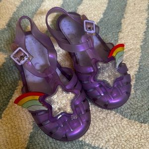 Mini Melissa purple sandals toddler size 10